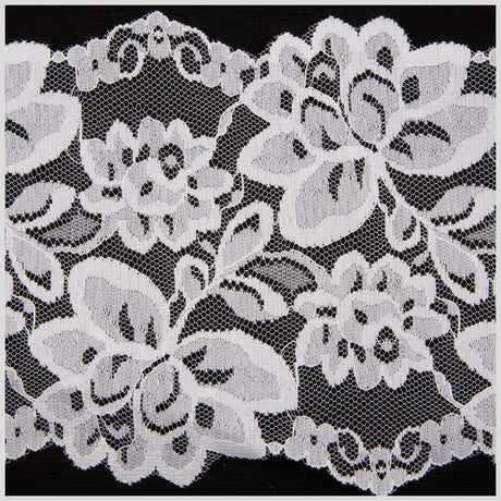 5.5" White Floral Lace Trim