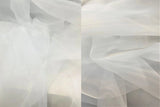 1 Yard Nylon Polyester Organza Solid Woven Fabric Sheer Lightweight 61/62" Width