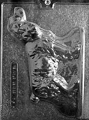 3D Cocker Spaniel Chocolate Mold - Piece 1 of 2 - LPDOG002A