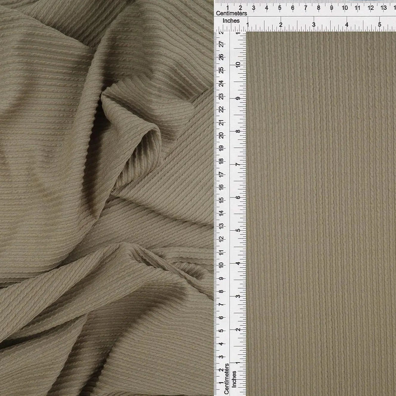56/57" Double Knit Cozy Fabric 77% Polyester 18% Rayon 5% Spandex 240 GSM 1 Yard
