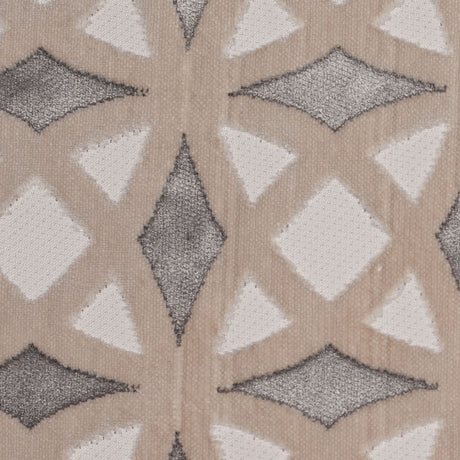 Platinum Black Geometric Laser Cut Velvet