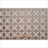 Platinum Black Geometric Laser Cut Velvet