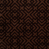 Espresso and Woodsmoke Geometric Acrylic-Polyester-Viscose Chenille
