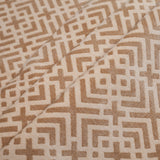 Tannin and Eggnog Geometric Acrylic-Polyester-Viscose Chenille