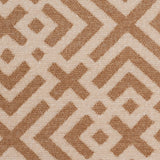 Tannin and Eggnog Geometric Acrylic-Polyester-Viscose Chenille