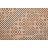 Tannin and Eggnog Geometric Acrylic-Polyester-Viscose Chenille