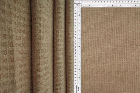 Melange Waffle Knit Fabric 1 Yard Soft Stretch Textured 58/60" Wide