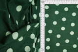 Polka Dot Ribbed Stretch Knit Fabric