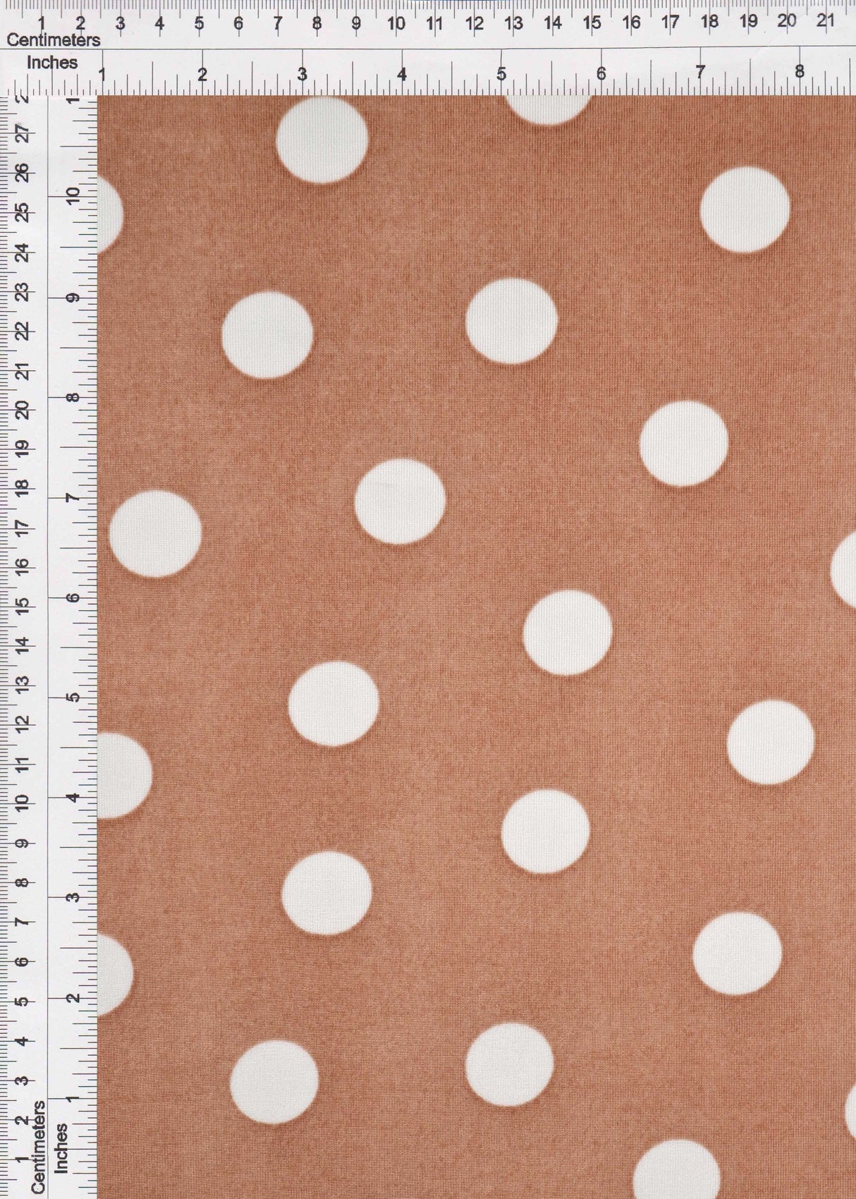 Polka Dot Ribbed Stretch Knit Fabric