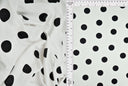 Polka Dot Ribbed Stretch Knit Fabric