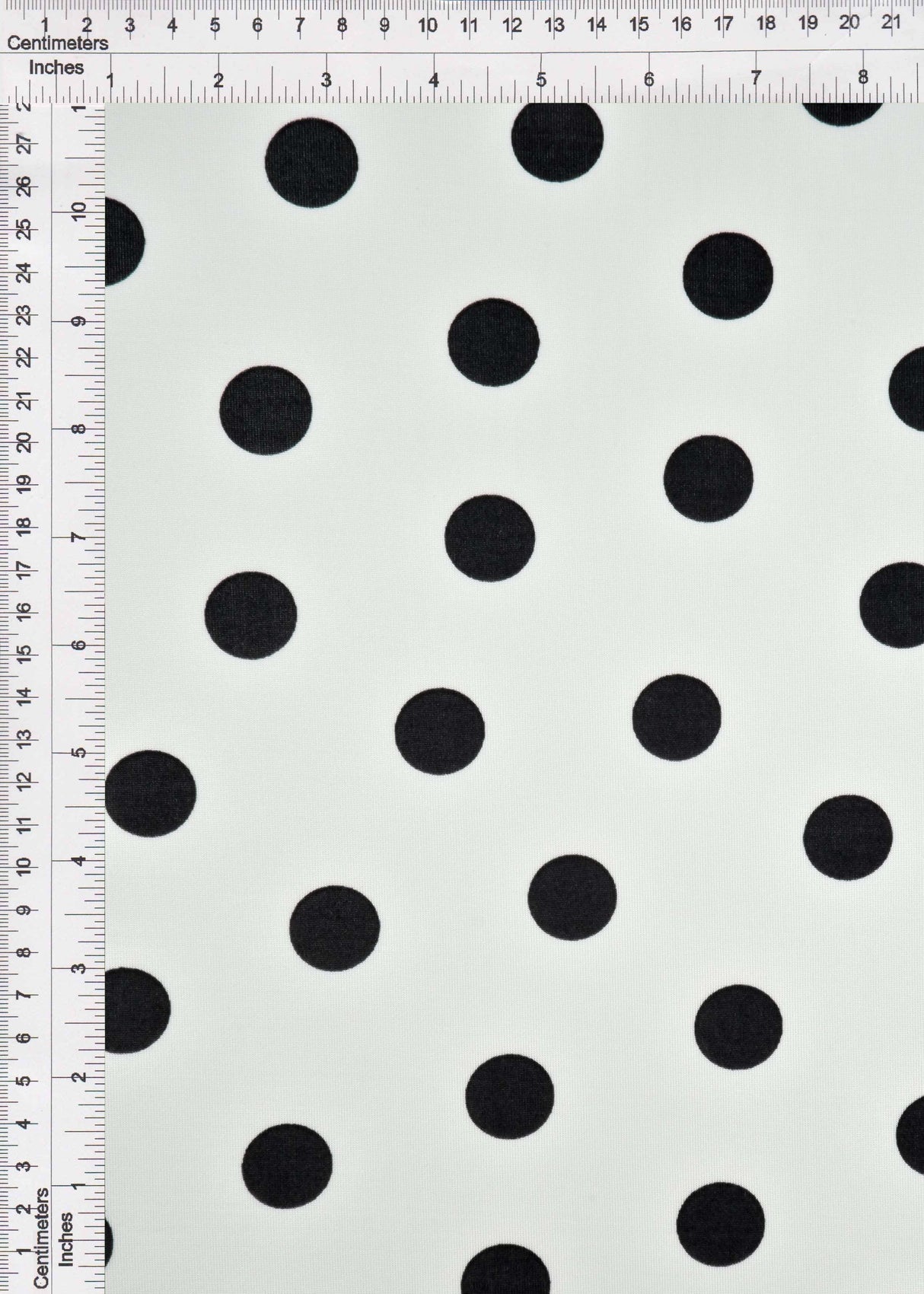 Polka Dot Ribbed Stretch Knit Fabric