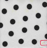 Polka Dot Ribbed Stretch Knit Fabric