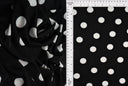 Polka Dot Ribbed Stretch Knit Fabric