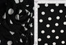 Polka Dot Ribbed Stretch Knit Fabric