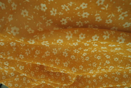 1 Yard High Multi Chiffon Ditsy Floral Print Woven Fabric Sheer Lightweight 57/58" Width