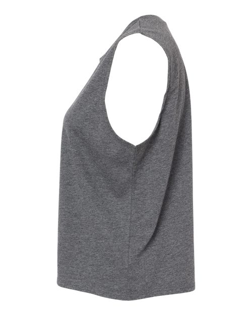 Women's Cotton Jersey CVC Go-To Crop Muscle Tank