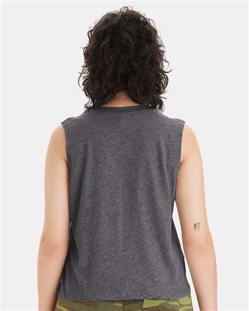 Women's Cotton Jersey CVC Go-To Crop Muscle Tank