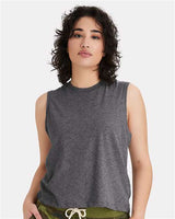 Women's Cotton Jersey CVC Go-To Crop Muscle Tank