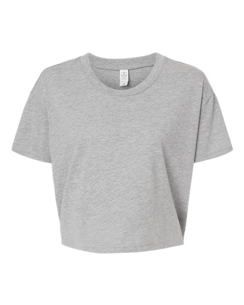 Women's Cotton Jersey CVC Go-To Headliner Crop Tee