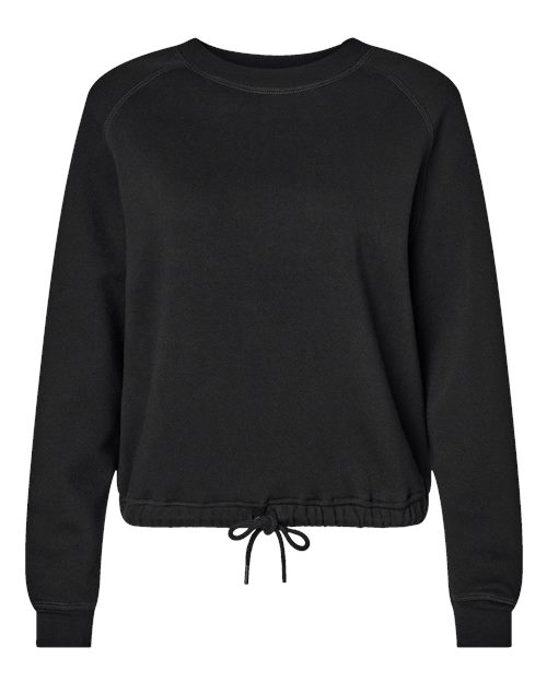 LAT Women's Relaxed Boxy Fleece Crewneck Sweatshirt