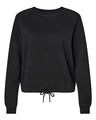 LAT Women's Relaxed Boxy Fleece Crewneck Sweatshirt