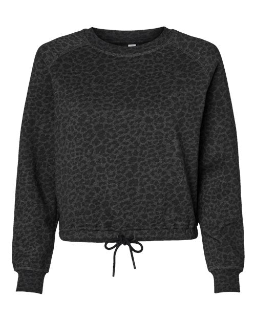 LAT Women's Relaxed Boxy Fleece Crewneck Sweatshirt
