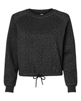 LAT Women's Relaxed Boxy Fleece Crewneck Sweatshirt