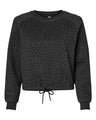 LAT Women's Relaxed Boxy Fleece Crewneck Sweatshirt
