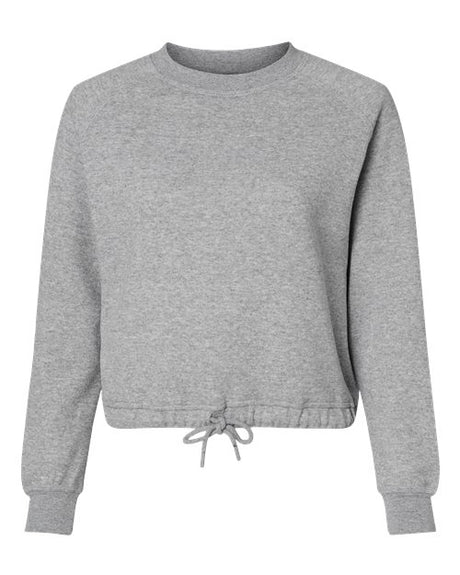 LAT Women's Relaxed Boxy Fleece Crewneck Sweatshirt