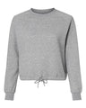 LAT Women's Relaxed Boxy Fleece Crewneck Sweatshirt