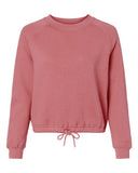 LAT Women's Relaxed Boxy Fleece Crewneck Sweatshirt