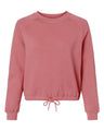 LAT Women's Relaxed Boxy Fleece Crewneck Sweatshirt