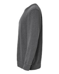 Sudadera vintage de forro polar de cuello redondo y manga larga