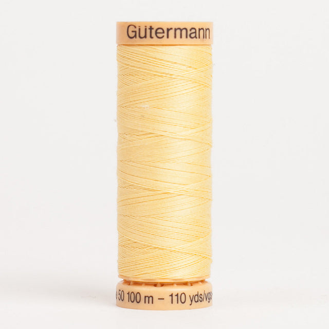 Gutermann Cotton Thread 100m - 1410 Light Yellow