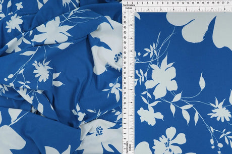 1 Yard DTY Floral Print Stretch Knit Fabric 58 Inch Wide