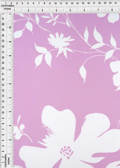 1 Yard DTY Floral Print Fabric Soft Lightweight & Flowy Stretch Knit, 58/60" Wide