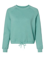 LAT Women's Relaxed Boxy Fleece Crewneck Sweatshirt