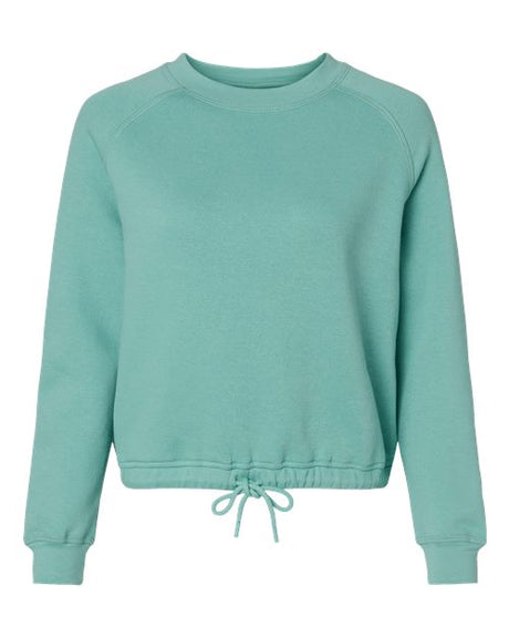 LAT Women's Relaxed Boxy Fleece Crewneck Sweatshirt