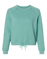 LAT Women's Relaxed Boxy Fleece Crewneck Sweatshirt