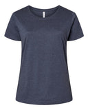 LAT Women's Curvy Collection Fine Jersey Tee