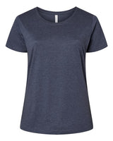 LAT Women's Curvy Collection Fine Jersey Tee