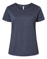 LAT Women's Curvy Collection Fine Jersey Tee