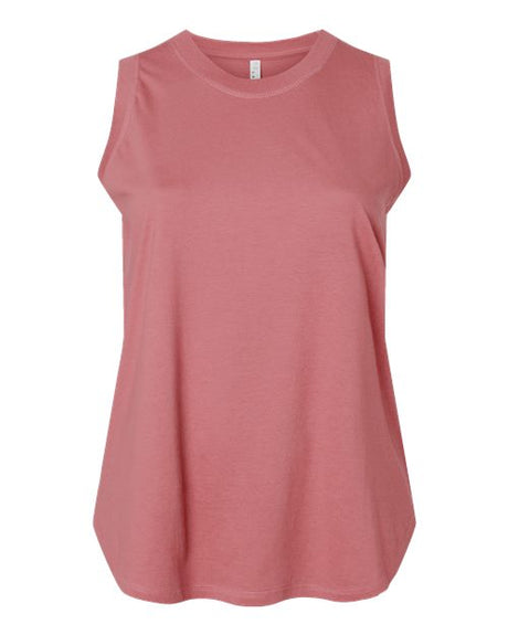 LAT Women's Curvy Relaxed Fine Jersey Tank