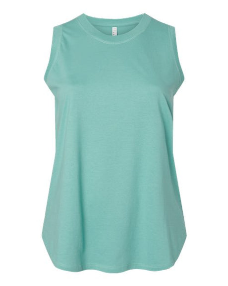 LAT Women's Curvy Relaxed Fine Jersey Tank