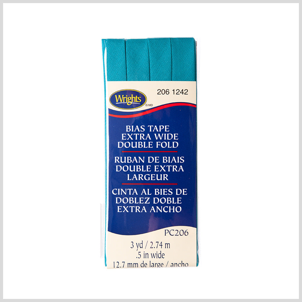 Wrights Mediterranean 1/2" Extra Wide Double Fold Bias Tape