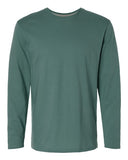Camiseta para hombre de punto fino de cuello redondo y manga larga