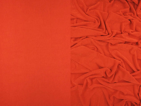 1 Yard Slinky Rib Knit Fabric 1x1 Solid Polyester Spandex Stretch 52/54 Inches