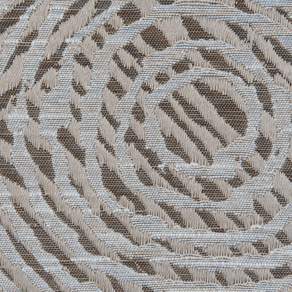 Linen Geometric Swirls on a Cotton and Polyester Woven