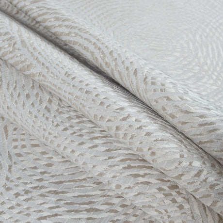 Champagne Geometric Swirls on a Cotton and Polyester Woven