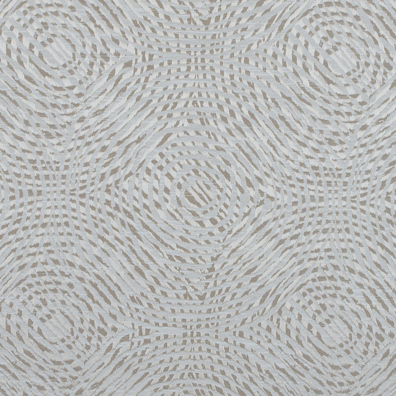 Champagne Geometric Swirls on a Cotton and Polyester Woven